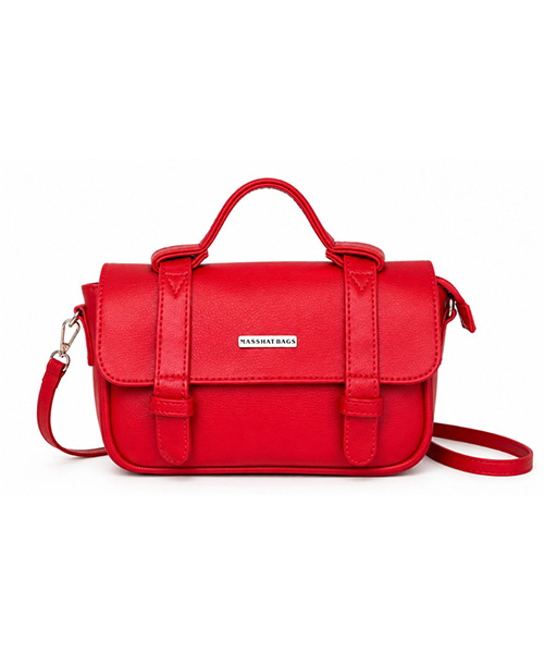 Cartera tipo maletín ref. ABC color rojo