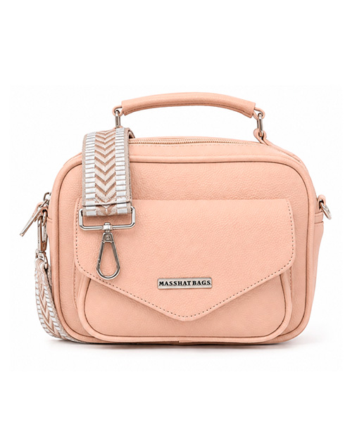 Cartera con correa Agatha color beige